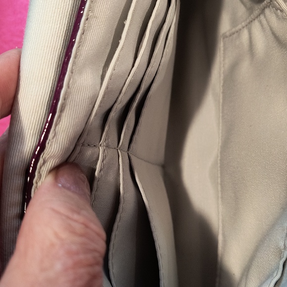 Coach Purple Patent Leather wristlet, 9\
